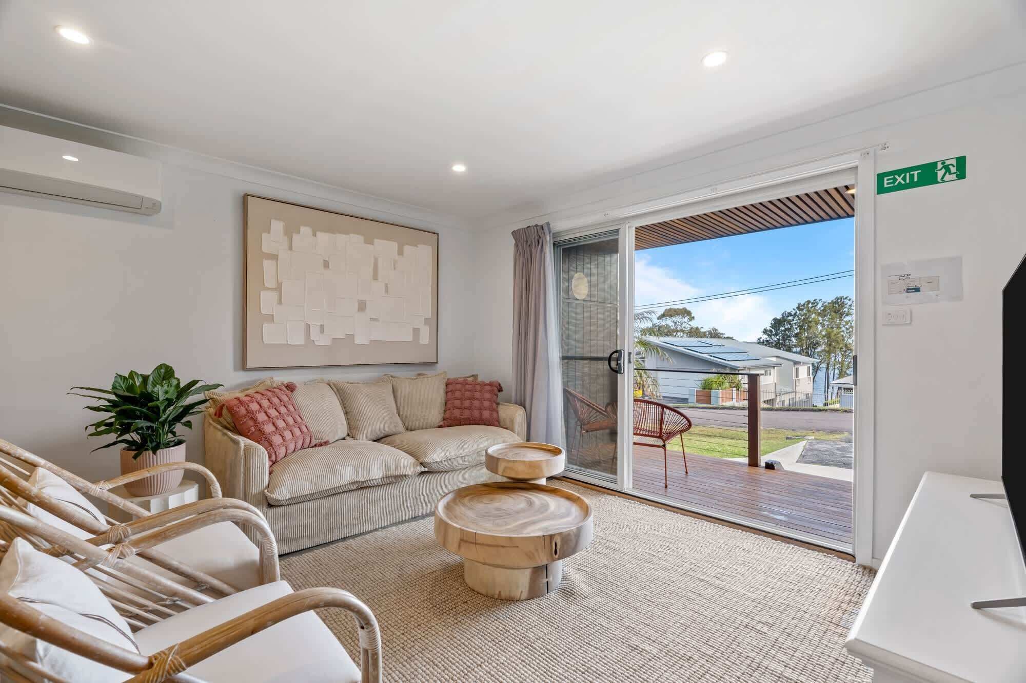 Living Room with Balcony 