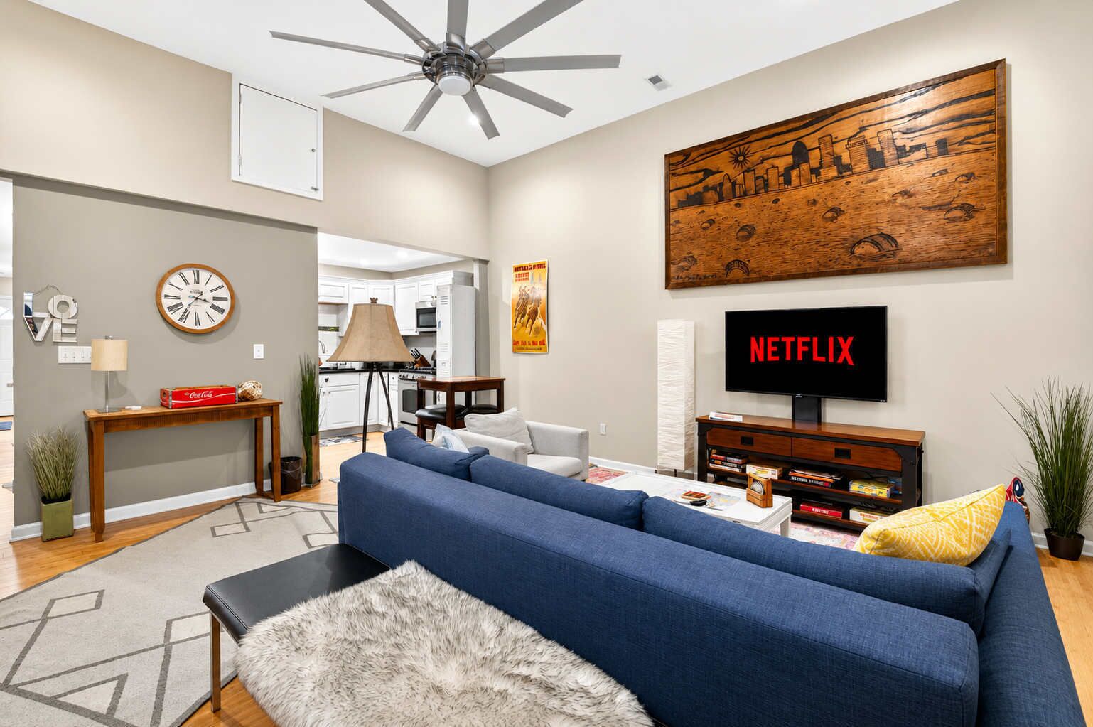 TV, video games, offices