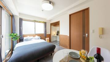 Basic-Apartment, 1 Doppelbett, Nichtraucher, Kühlschrank und Mikrowelle | Badezimmer