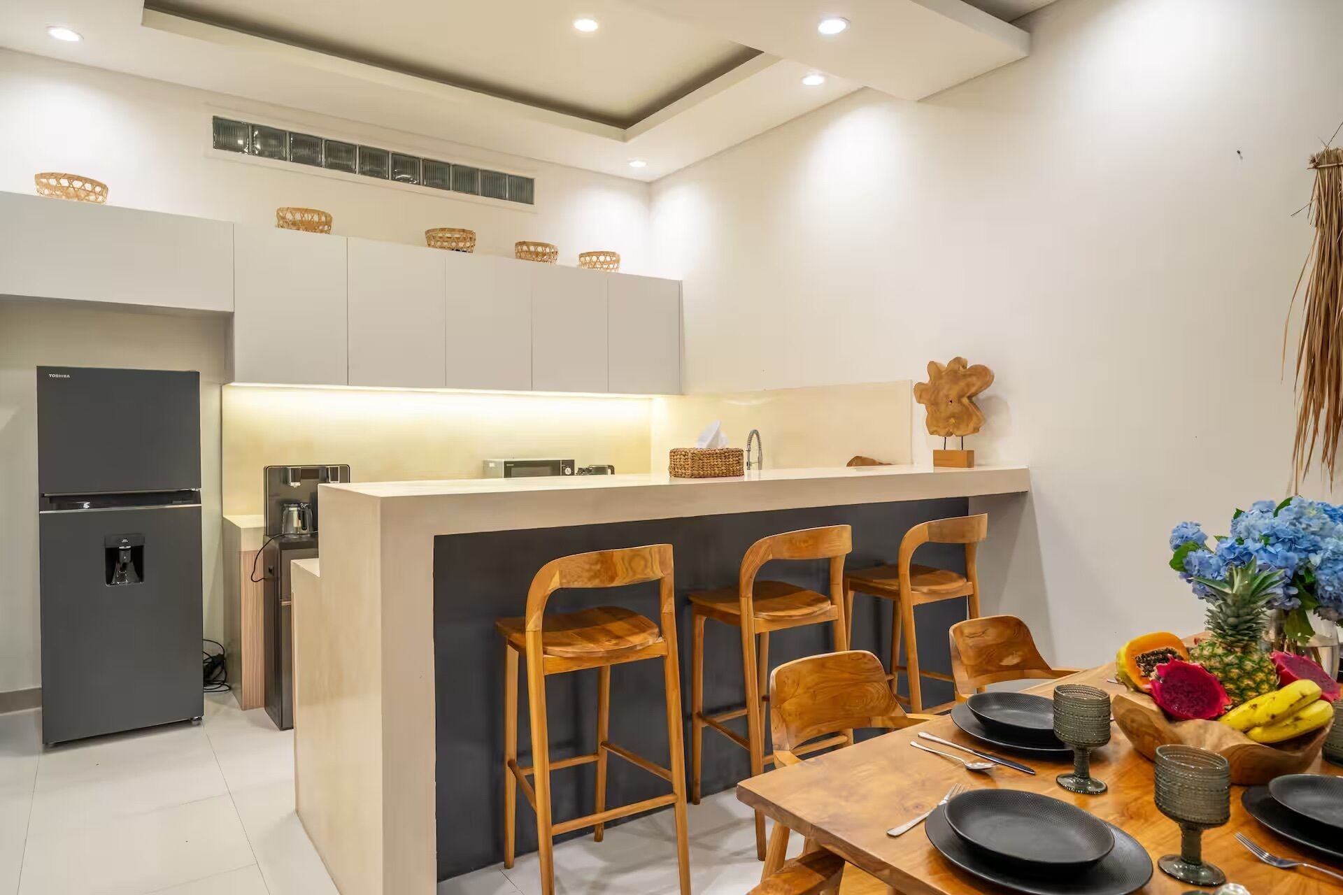 Villa familiar, 3 habitaciones, piscina privada | Restauración