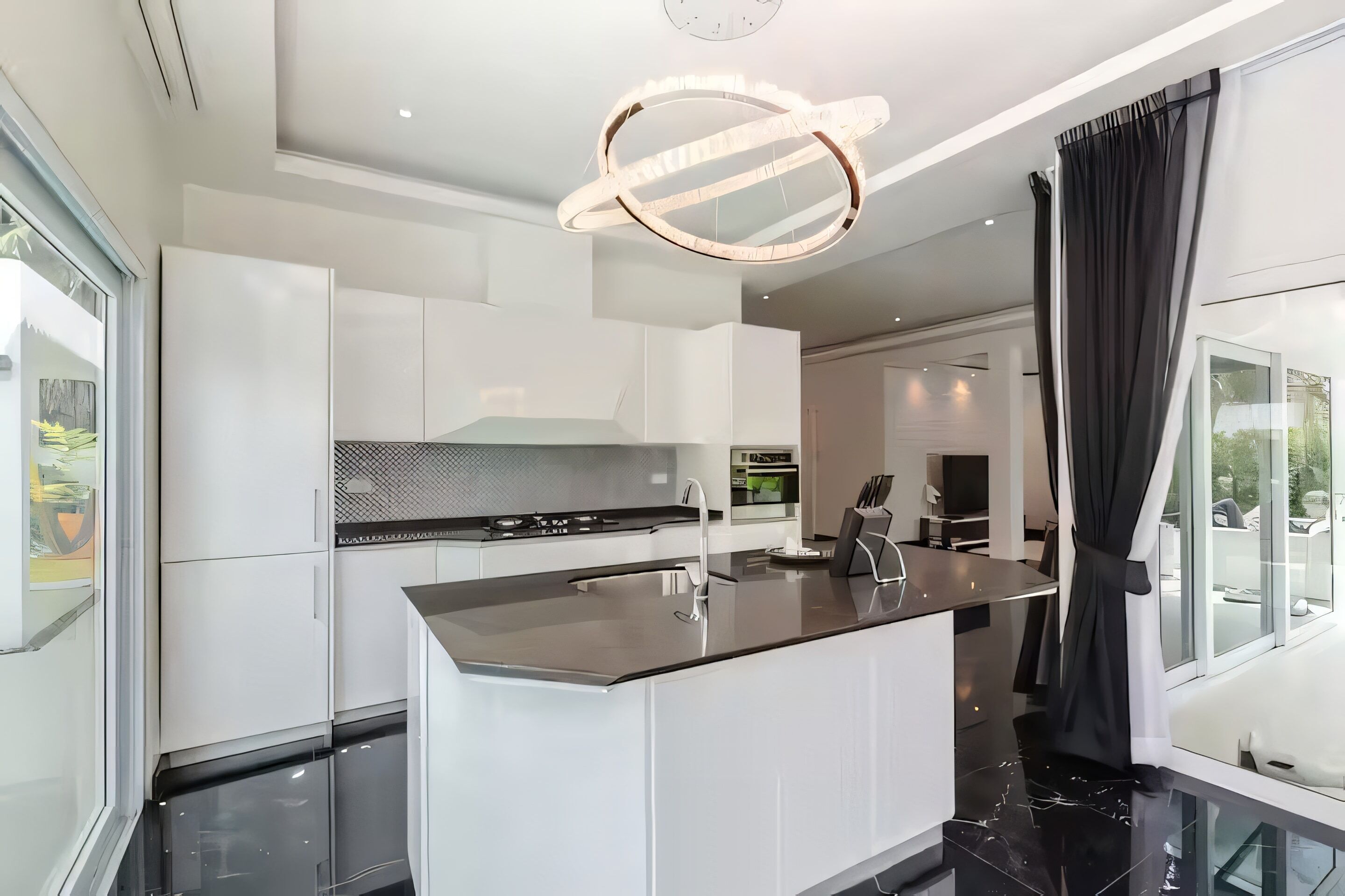 Vila superluxo, vista para o jardim | Cozinha privada