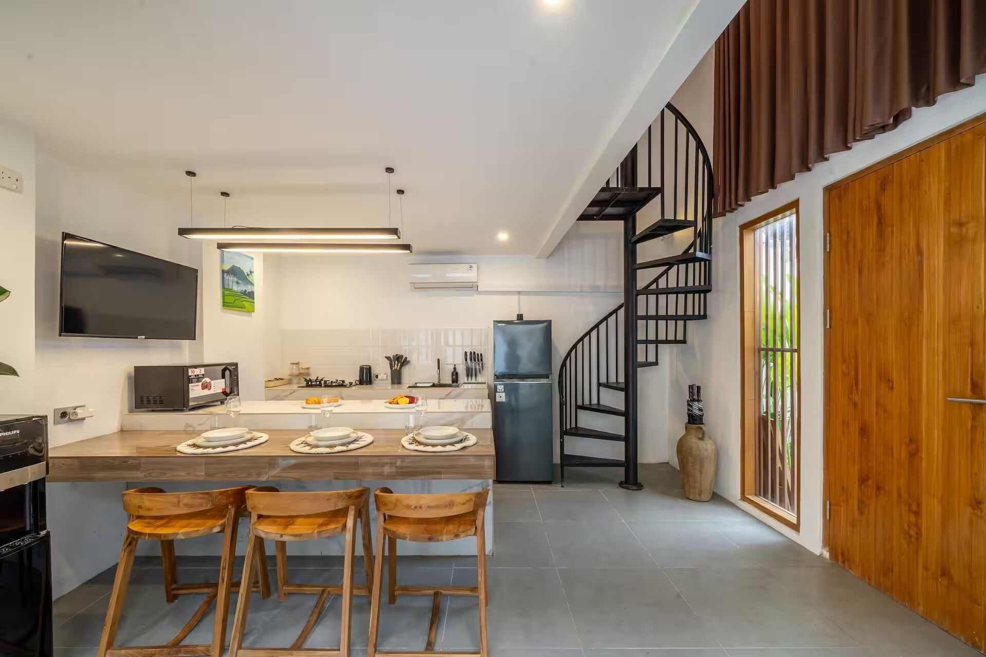 Villa Deluxe, 3 camere da letto, piscina privata | Cucina privata | Bollitore elettrico, spezie, prodotti ecosostenibili per le pulizie