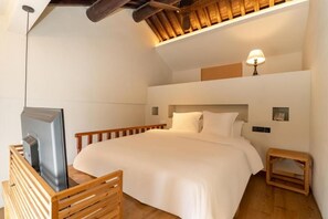 Camera doppia, balcone, vista cortile | Tende oscuranti, Wi-Fi gratuito