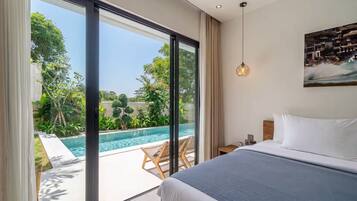 Luxury Villa, 4 Bedrooms, Private Pool | Egyptian cotton sheets, premium bedding, in-room safe