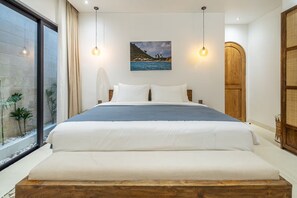 Vila superluxo, 4 quartos, piscina particular | Roupas de cama de algodão egípcio, roupas de cama premium