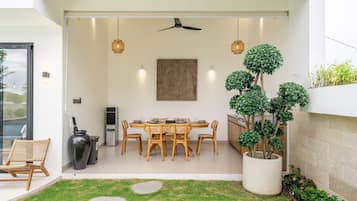 Villa Luxe, 4 chambres, piscine privée | Restauration extérieure