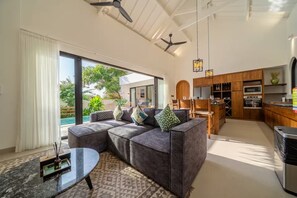 Luxury Villa, 4 Bedrooms, Private Pool | Living area | 50-inch Smart TV with digital channels - Casa DaMaria Villa (Pecatu)