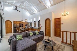 Luxury Villa, 4 Bedrooms, Private Pool | Living area | 50-inch Smart TV with digital channels - Casa DaMaria Villa (Pecatu)