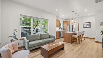 TV, fireplace, offices