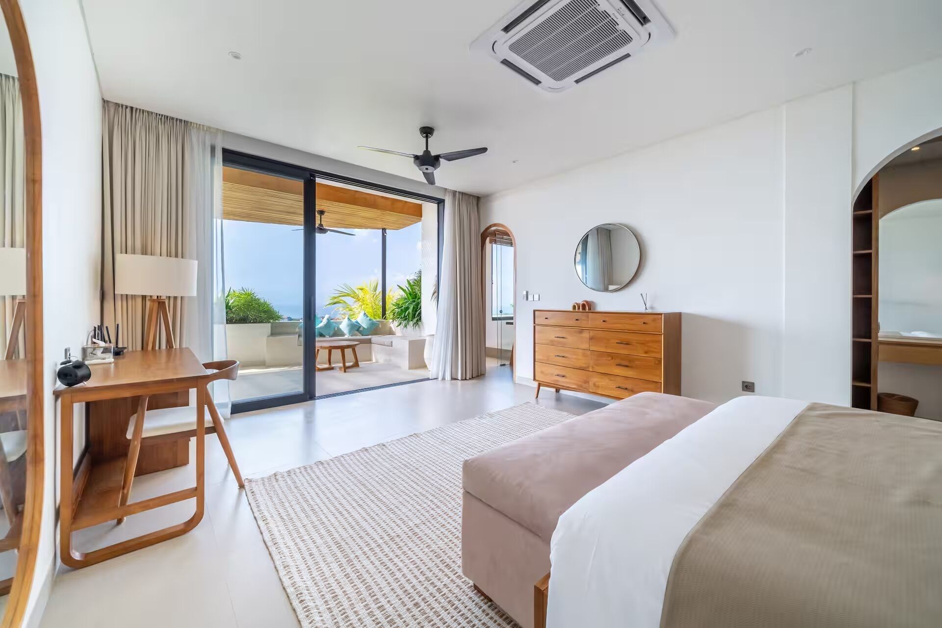 Luxury Villa, 4 Bedrooms, Private Pool, Ocean View | Egyptian cotton sheets, premium bedding, in-room safe