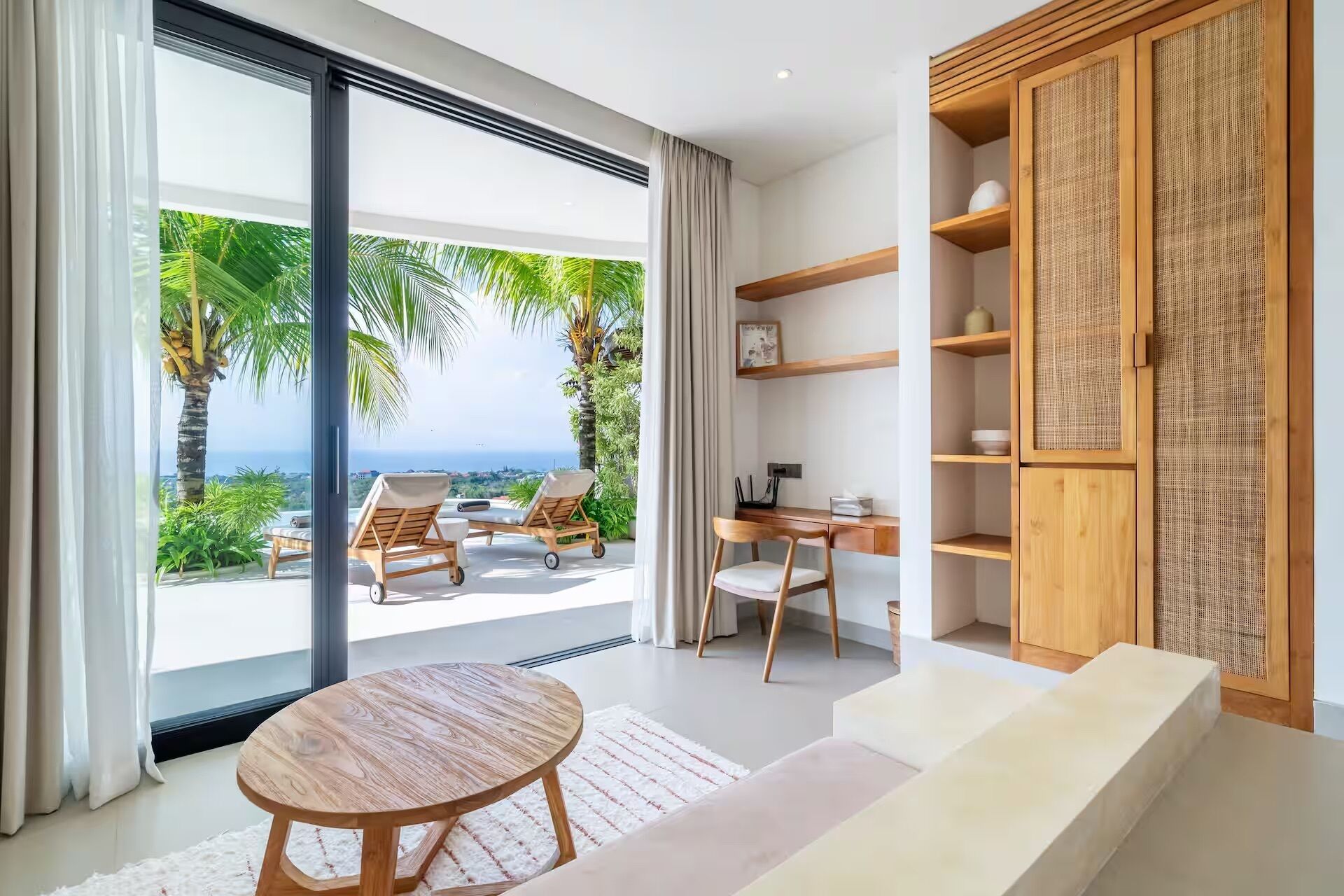 Luxury Villa, 4 Bedrooms, Private Pool, Ocean View | Living area | 50-inch Smart TV with digital channels