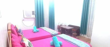 Quadruple Room, City View | Desk, free WiFi