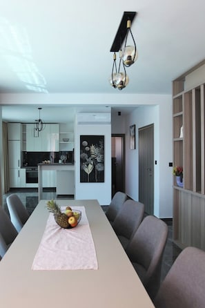 Superior Apartment, 3 Bedrooms, Air conditioning, Partial Sea View | Dining -  Luxury Seaside Villa PIA Ground Floor (Okrug Gornji)
