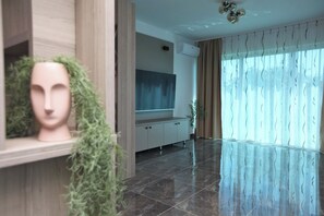 슈피리어 아파트, 침실 3개, 에어컨, 부분 바다 전망 | 내부