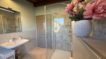 Dusche, Whirlpool, Haartrockner, Bidet