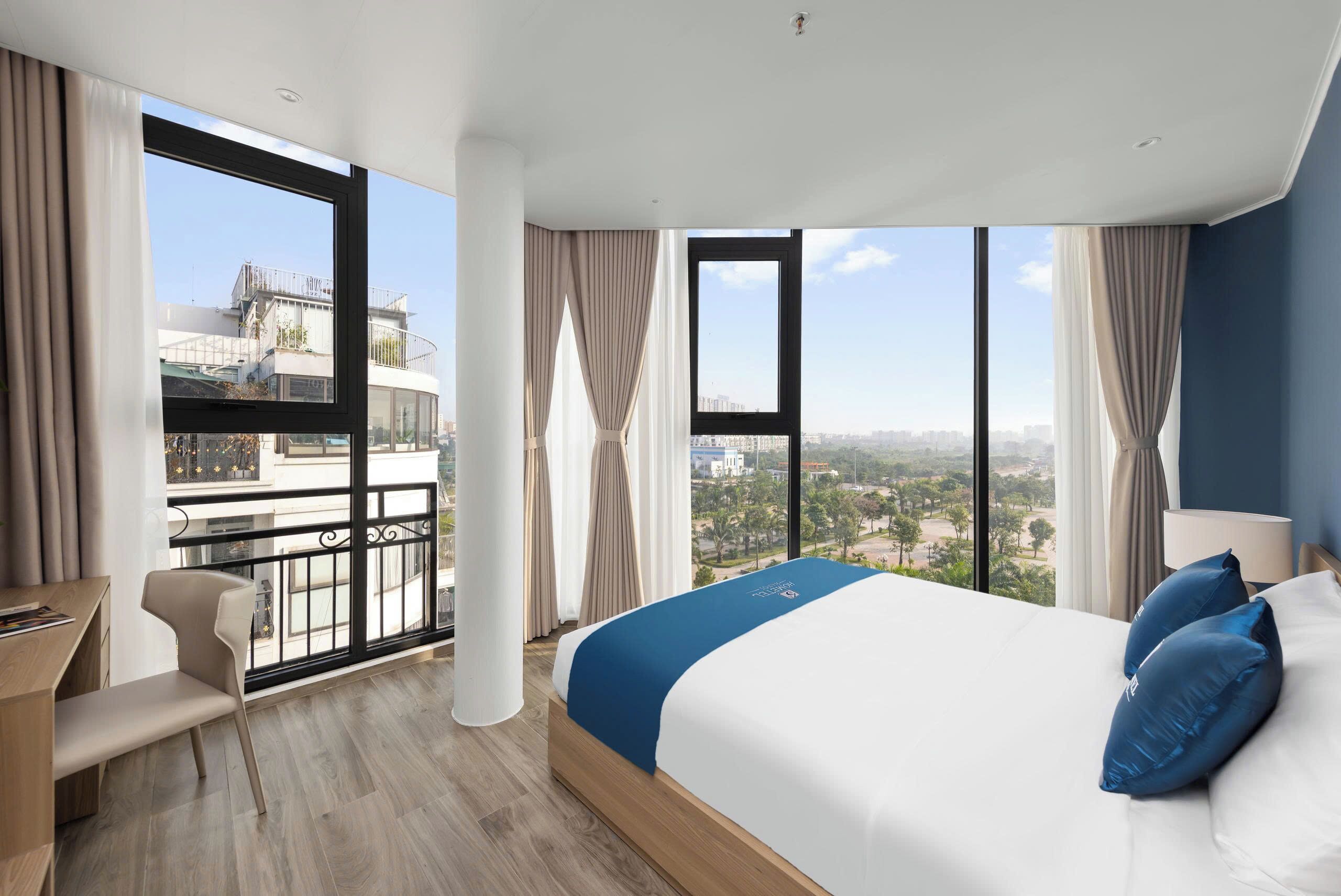 Appartement Deluxe, vue lac | Bureau, rideaux occultants, Wi-Fi gratuit
