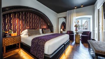 Habitación doble Deluxe | Ropa de cama de alta calidad, camas con efecto memoria y minibar
