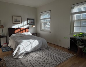 1 slaapkamer, een strijkplank/strijkijzer, wifi, beddengoed