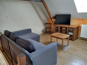 Televisión, chimenea y tenis de mesa 