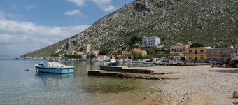 Appartement 'Symi Thea Home' avec vue mer, Wi-Fi et climatisation