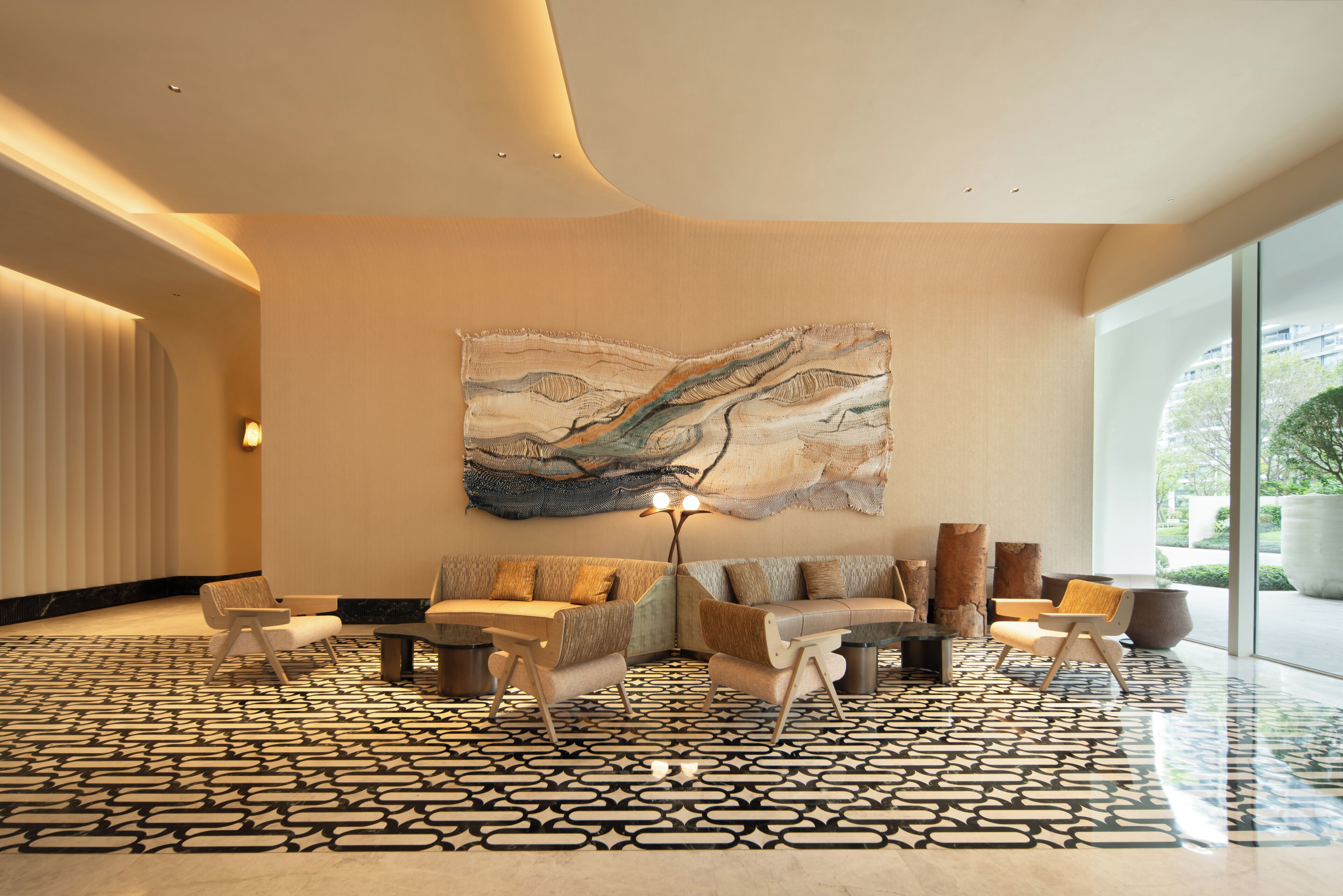 Sala de estar en el lobby