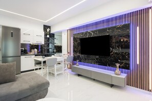 Interior - Sunset Legacy B Apartment with Balcony, Wi-Fi and Air Conditioning (Rhodes)