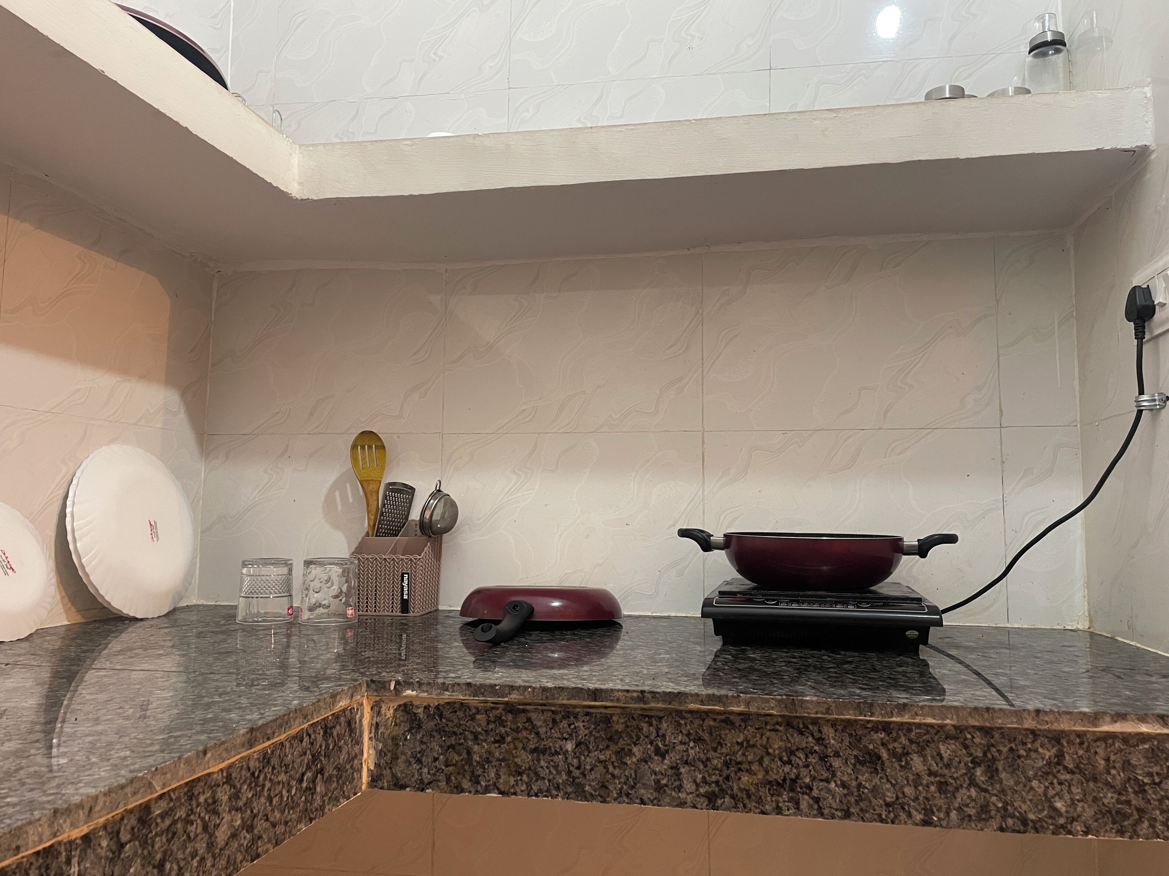Habitación individual superior | Cocina privada | Refrigerador 