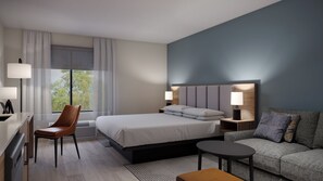 Suite estudio, tina para personas con discapacidad (1 King Bed with Sofa Bed) | Caja de seguridad en la habitación y escritorio 
