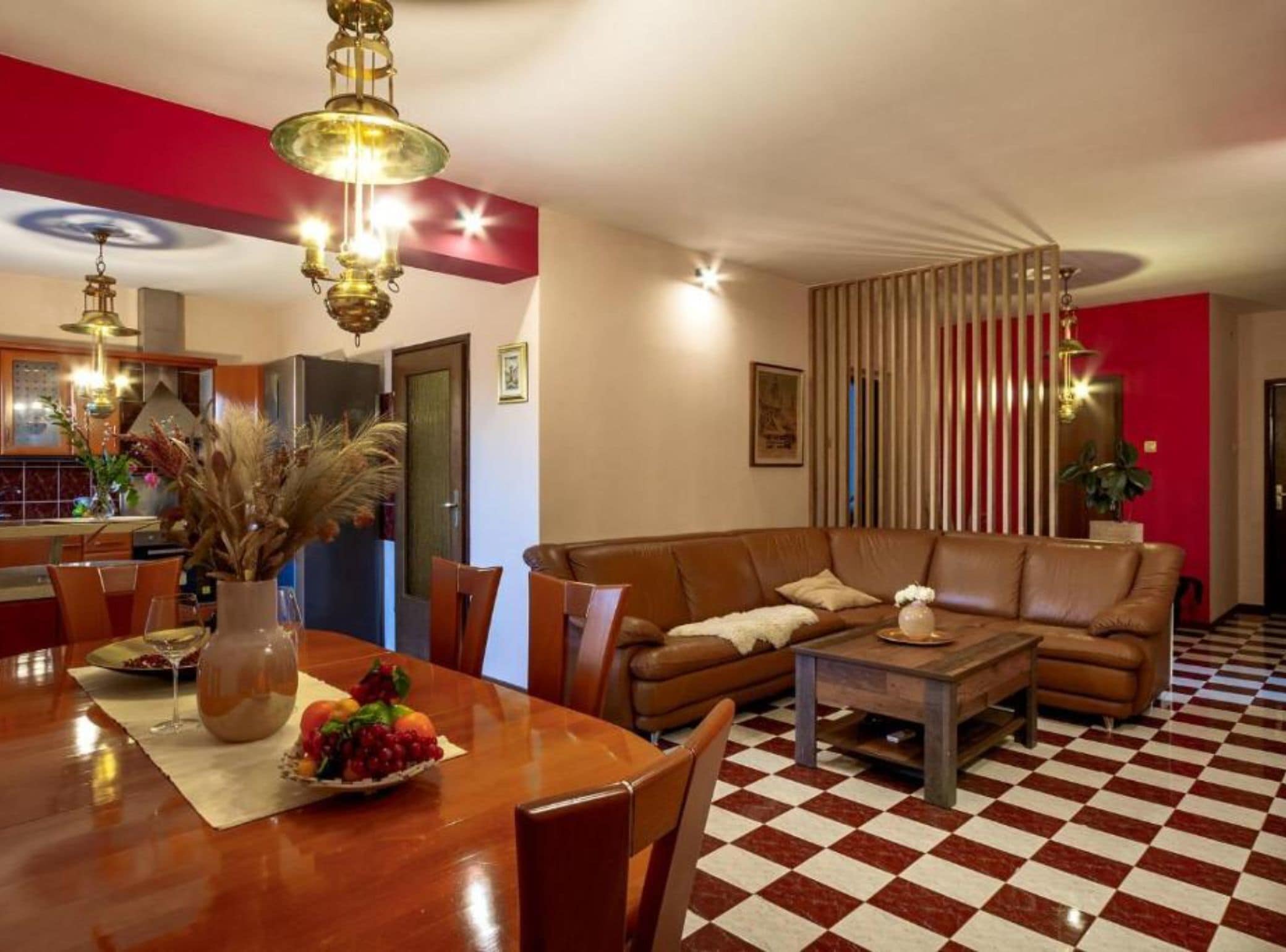 Apartment (Three Bedroom Apartment with Balcony) | Living room | 32-inch flat-screen TV with digital channels