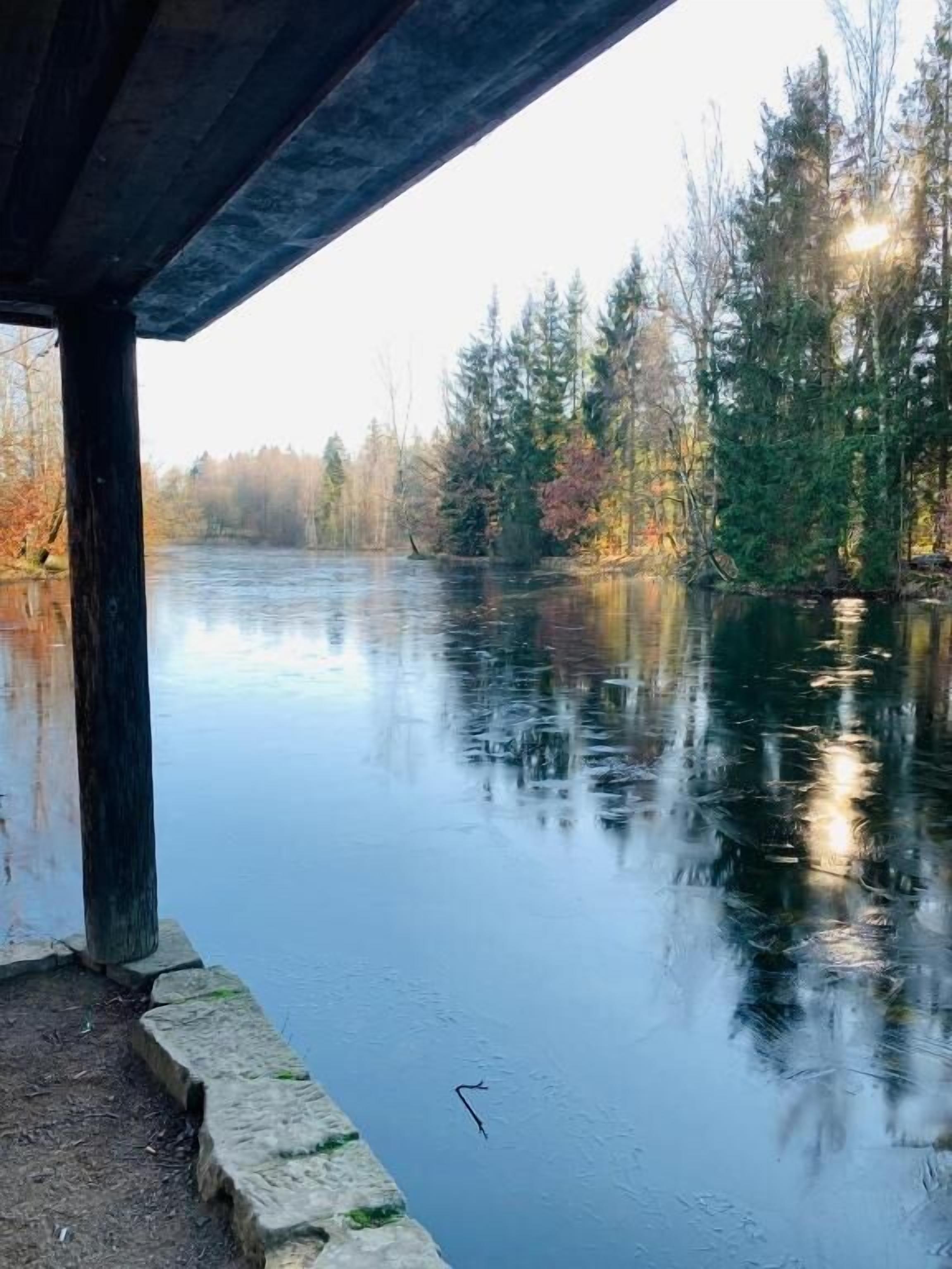 Blick von der Unterkunft