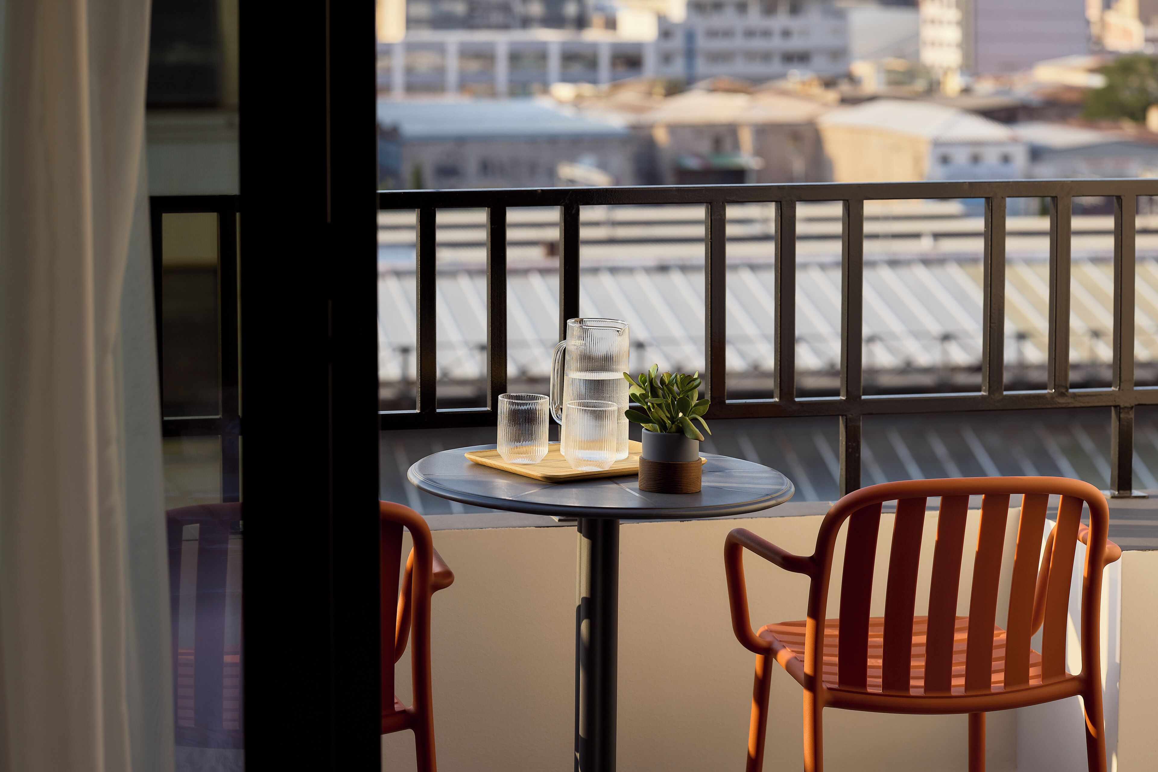 Comfort Double Room with Balcony & Square View | Terrace/patio