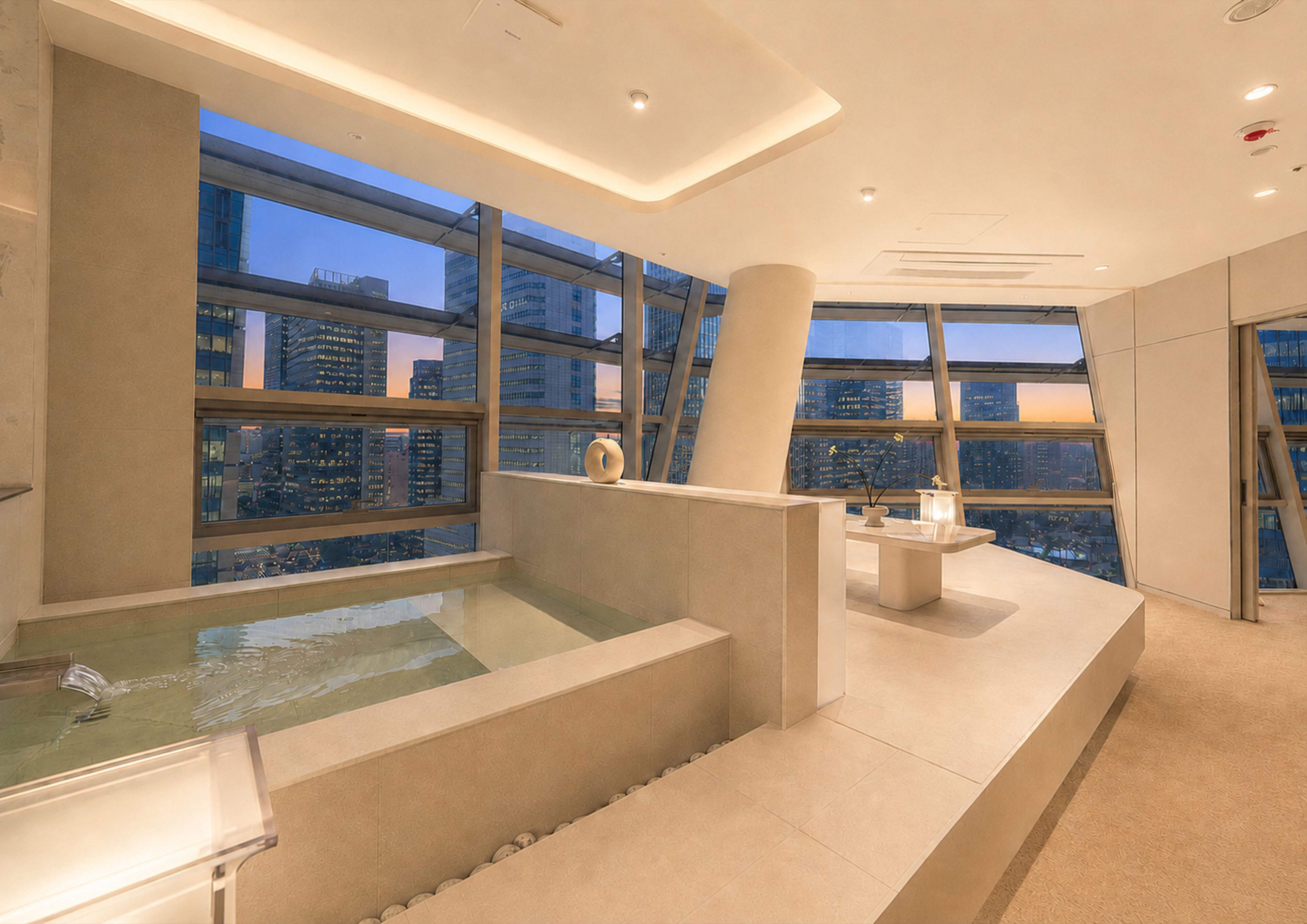 Bañera de hidromasaje privada
