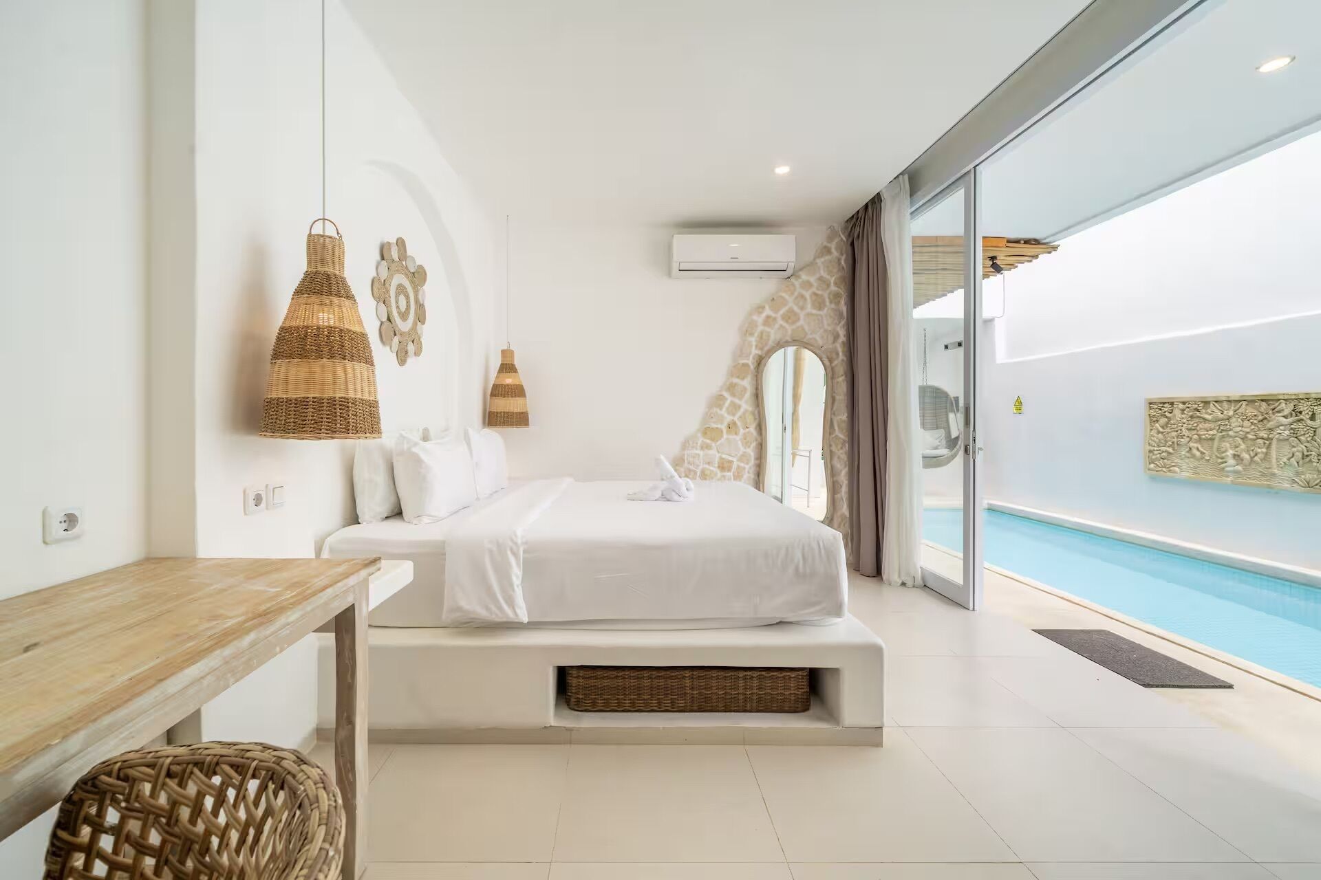 Design-villa - 3 soveværelser - privat pool | Egyptiske bomuldslagner, premium-sengetøj, pengeskab på værelset