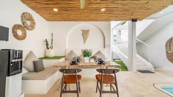 Villa Design, 3 chambres, piscine privée | Restauration