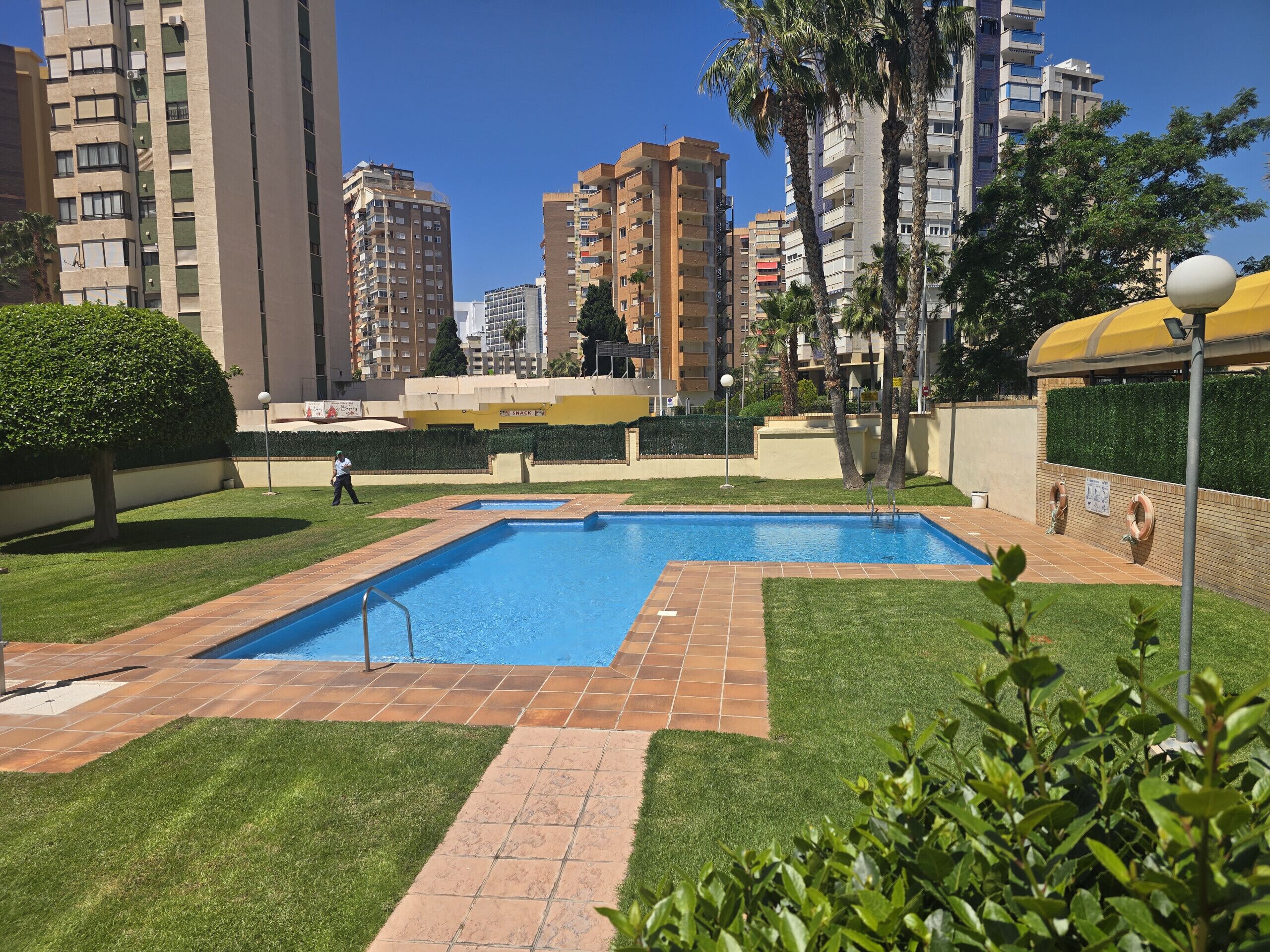 A heated pool