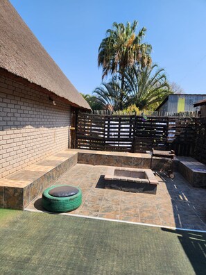 Family Double or Twin Room, Garden View | Terrace/patio