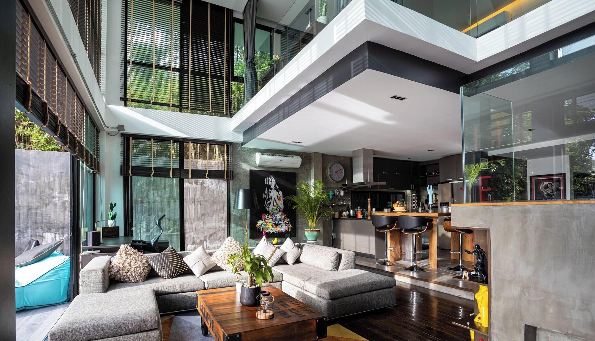 Villa, 4 slaapkamers, roken, privézwembad | Woonkamer | Boeken