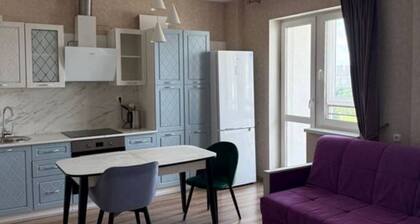 Modern Apartment with Library View
