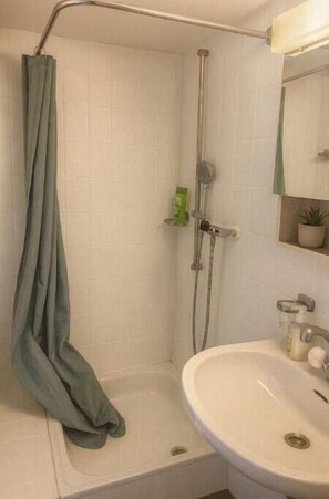 Shower, hair dryer - Cool apartment by the cathedral (Fribourg)