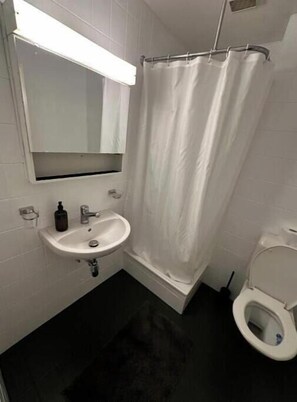 Shower, hair dryer, towels, soap - Vrbo Property (Fribourg)