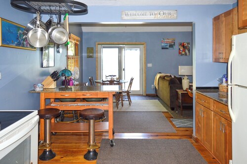 Unique Island Stay w/ Dock! Southwick Lake House
