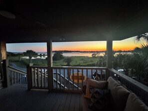 Terrace/patio - Beachfront + Marsh Views Sleeps 10 ~ Harbor Island Getaway
4 BR/3 Full Bath (Saint Helena Island)