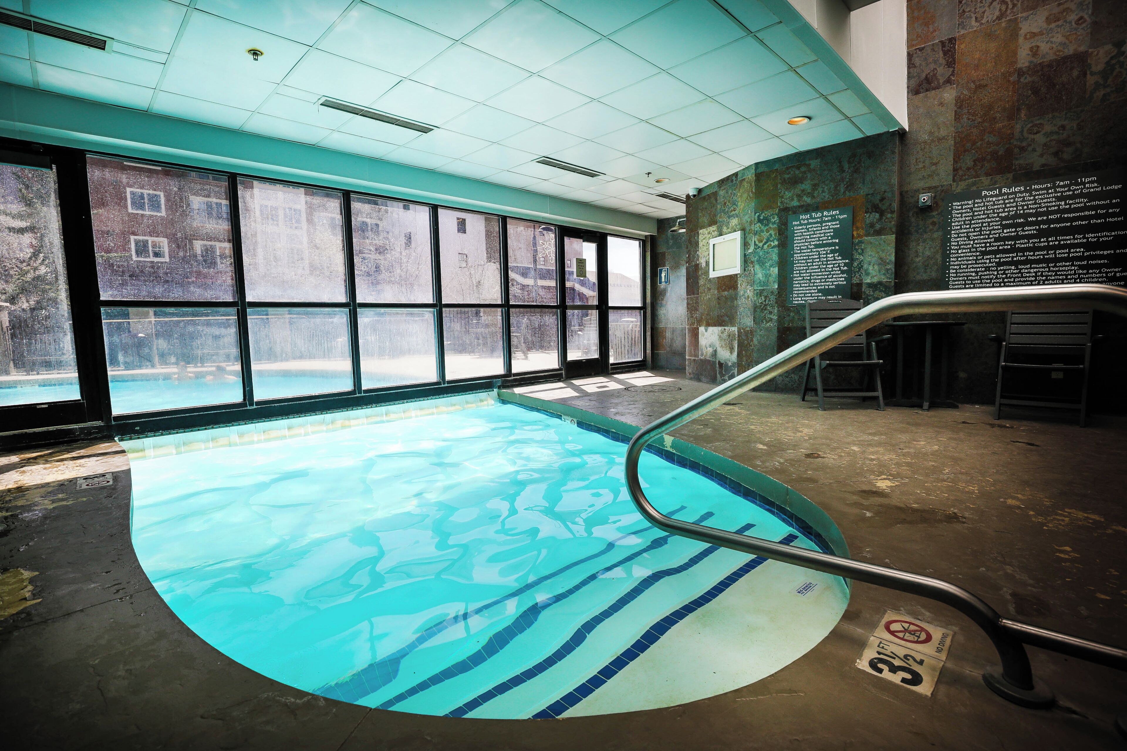 Una piscina riscaldata