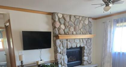 Hilltop Retreat with Scenic Town Views at this 2-Bedroom Glidden Getaway