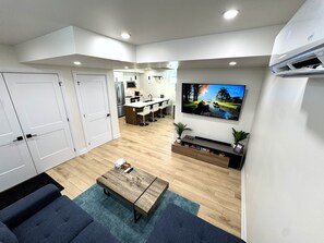 Living area - Bright & Luxury Basement Suite w/ Private Entry, Full Kitchen & Laundry (London)