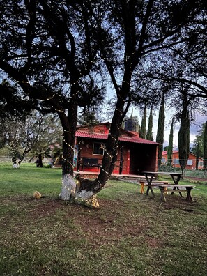 Outdoor dining - Cabañas MARV By GEstores (Huasca de Ocampo)