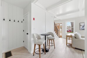 Interior - Seaside luxury meets unbeatable location. This stylish 2BR/2BA retreat is steps from Dock Square KPT's restaurants, shops, and galleries, and includes beach gear and a private fire pit. (Kennebunk)