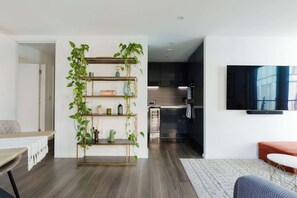 Interior - Sleek 1BDR Flat with Balcony Private Work Space (Greater London)