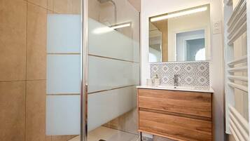 Shower, hair dryer