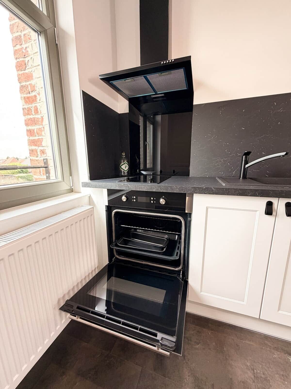 Fridge, microwave, oven, toaster